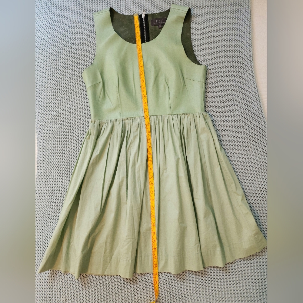 Vintage Sundress Fit And Flare, Size M, Fits Like An M Petite. Green. - Picture 5 of 7